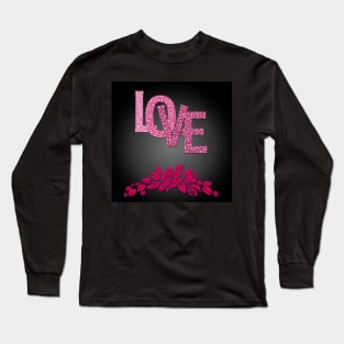 Valentine's day in black Long Sleeve T-Shirt